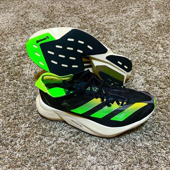 Adidas Adizero Adios Pro 3 (M6/W7) BRAND NEW Black/ Green size 7 Fit like 7.5 - Picture 6 of 8